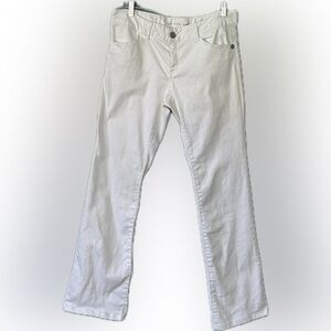Michael Kors Bootcut Low-Rise Flap Back Pockets White Jeans Women’s Sz 8 EUC